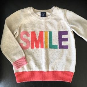 Baby gap SMILE sweater. NWOT